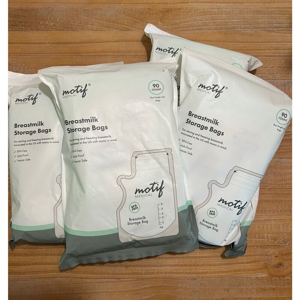 Lot Of 3 Motif Medical Breast Milk Storage Bags 8oz Single Use 90 count BPA-Free